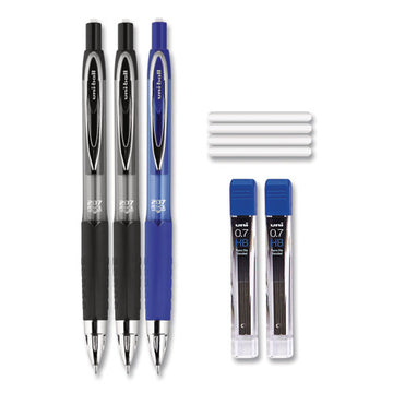 uni-ball® 207 Mechanical Pencil With Lead And Eraser Refills, 0.7 Mm, Hb (#2), Black Lead, Assorted Barrel Colors, 3-set freeshipping - TVN Wholesale